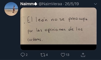 El joven publicaba también mensajes de motivación.