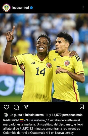 El jugador colombiano marcó su