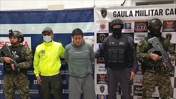 Jorge Iván Cuaspud Rodríguez registra 16 anotaciones judiciales por delitos como homicidio, extorsión, hurto y violencia intrafamiliar - crédito Gaula Militares