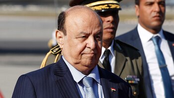 FILE - Yemen's President Abed