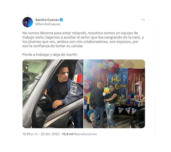 Sandra Cuevas negó que su