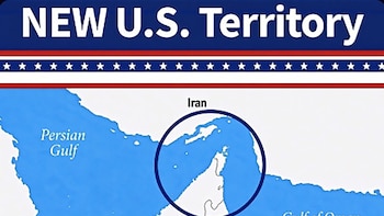 Un mapa y una leyenda categórica: el mensaje de Donald Trump a Irán sobre el estrecho de Ormuz