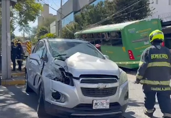 En el auto particular viajaba