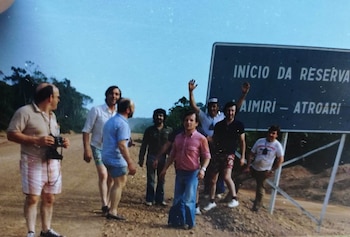 Los participantes en un descanso