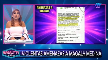 Magaly Medina presenta denuncias tras recibir amenazas: “Sabemos tus placas y tus carros”. Captura: Magaly TV La Firme.