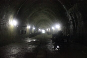 Túnel derecho, en donde funcionaba