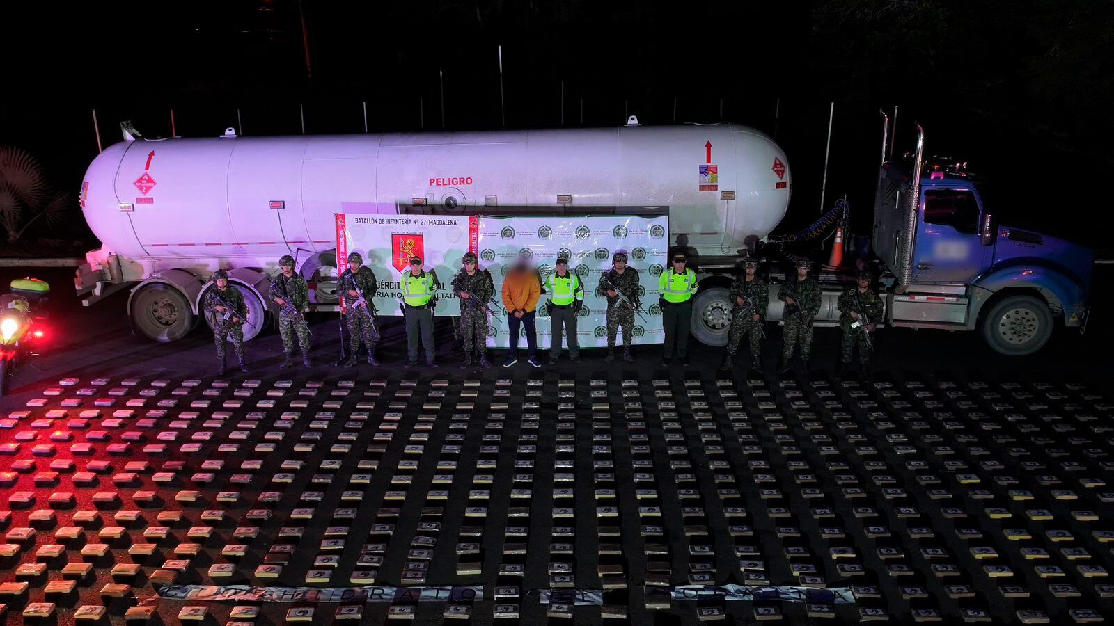 El cargamento, que equivale a más de 45 millones de dosis de cocaína, tenía como destino el mercado internacional - crédito Ejército Nacional