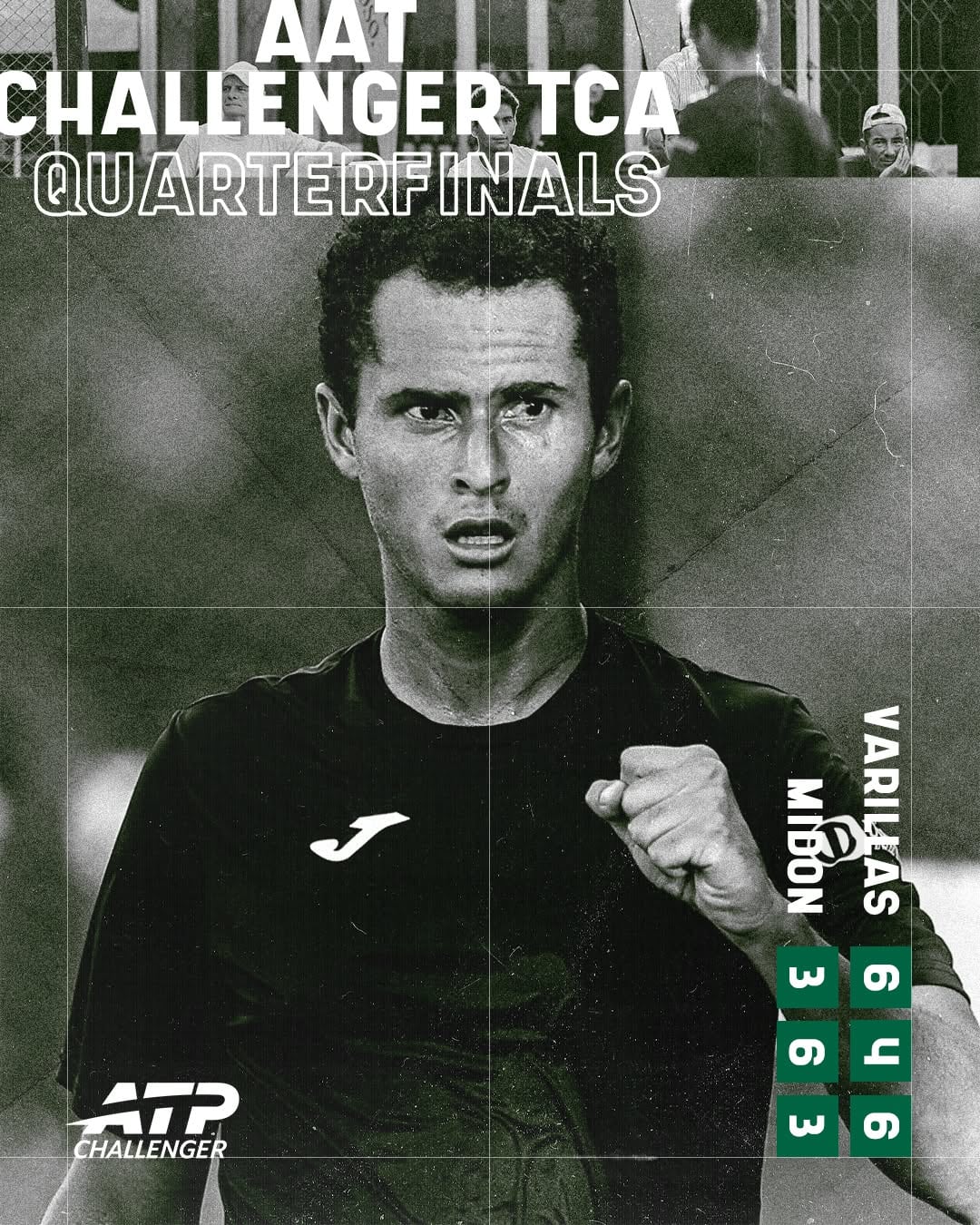 Juan Pablo Varillas dejó en el camino al argentino Lautaro Midón, segundo preclasificado en el Challenger 50 de Buenos Aires. Crédito: Challenger Tour.