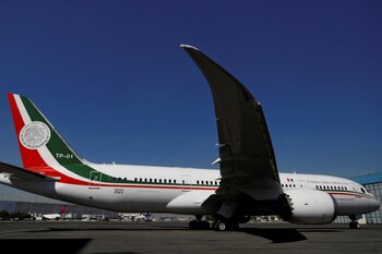 El avión presidencial en uno