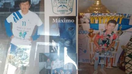 Fotos y trofeos de Máximo, que su familia aun atesora