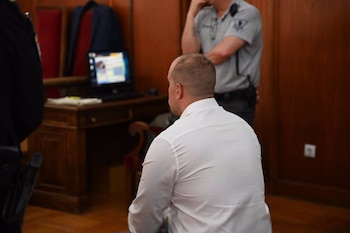 13/05/2024 El acusado de la muerte de Manuela Chavero, Eugenio Delgado, durante un juicio en la Audiencia Provincial de Badajoz, a 13 de mayo de 2024, en Badajoz, Extremadura (España) (Andrés Rodríguez - Europa Press)