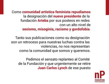 El comunicado de "Nosotras Proponemos"