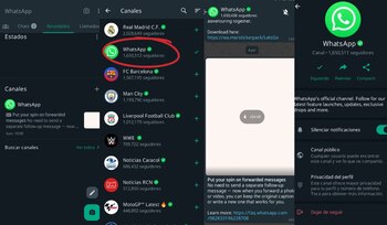 La aplicación anuncia novedades y