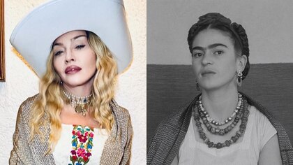 Madonna se probó las joyas y la ropa de Frida Kahlo durante su visita a México