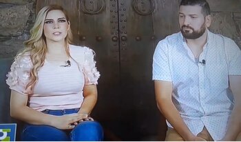 Karla Panini y Américo Garza