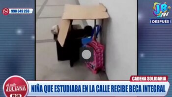 Niña que estudiaba en la