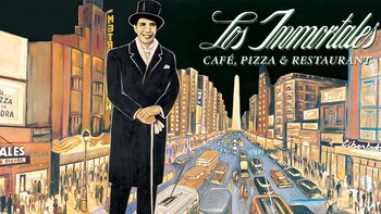 La mítica pizzería Los Inmortales,
