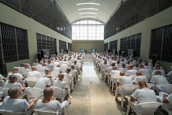 El Tribunal Sexto contra el Crimen Organizado procesa a 486 cabecillas de la MS13 por crímenes cometidos entre 2012 y 2022 en El Salvador. (Foto: FGR)