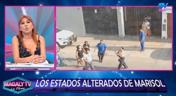 Marisol protagoniza incidente y Magaly Medina la acusa de perder el control. Captura: Magaly Tv La Firme.