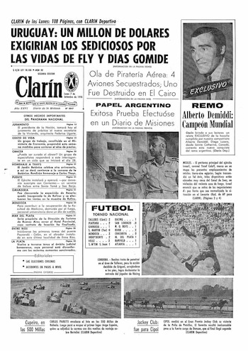 La tapa de Clarín del