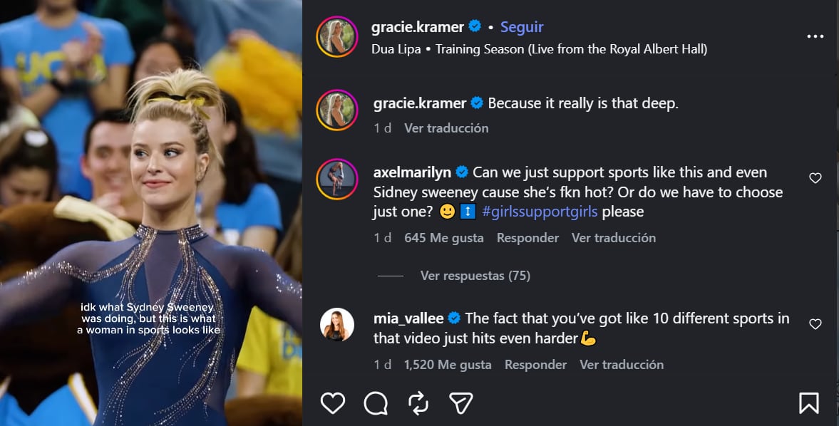 La gimnasta Gracie Kramer también se sumó a las denucias contra la publicidad, asegurando que