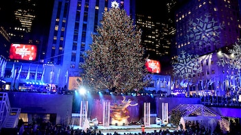 Navidad en el Rockefeller Center.