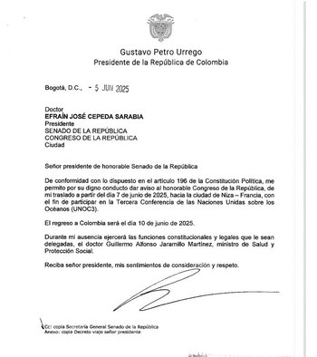 Esta es la carta con