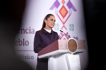 Sheinbaum este miércoles durante lña