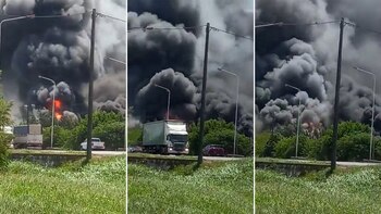 El incendio en la empresa