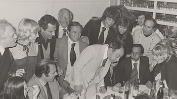 Olmedo festejando su cumpleaños en