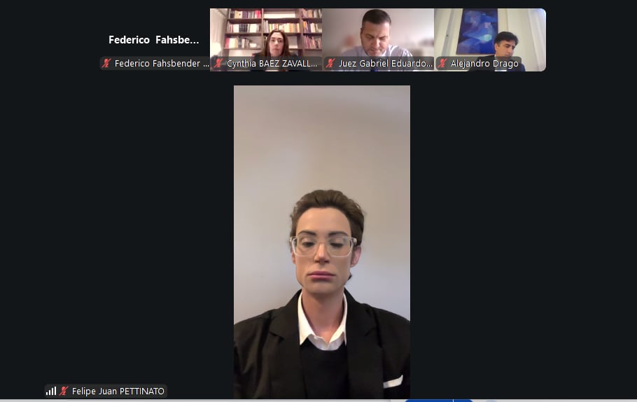 Felipe Pettinato en la audiencia del lunes 6 de abril