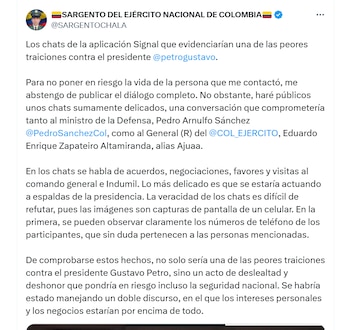 El ministro reaccionó horas después