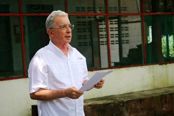 Former Colombian President Alvaro Uribe,