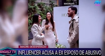 Carolina Bezerra denuncia violencia física y psicológica de su exesposo y exige protección para sus hijos. Captura: Magaly TV La Firme.