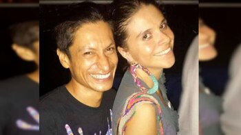 Natalia Jiménez y su esposo,