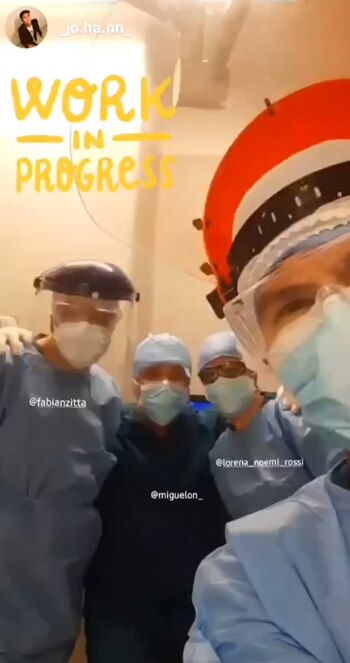 Fabián Zitta junto a sus