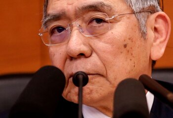 FOTO DE ARCHIVO: El gobernador del Banco de Japón, Haruhiko Kuroda, durante una conferencia de prensa celebrada en Tokio, Japón, el 21 de enero de 2020. REUTERS/Kim Kyung-Hoon