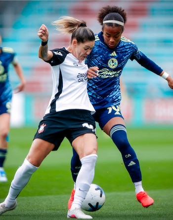 El cuadro azulcrema se enfrentó al mejor equipo de Sudamérica actualmente, sin sus principales figuras. (X: América Femenil)