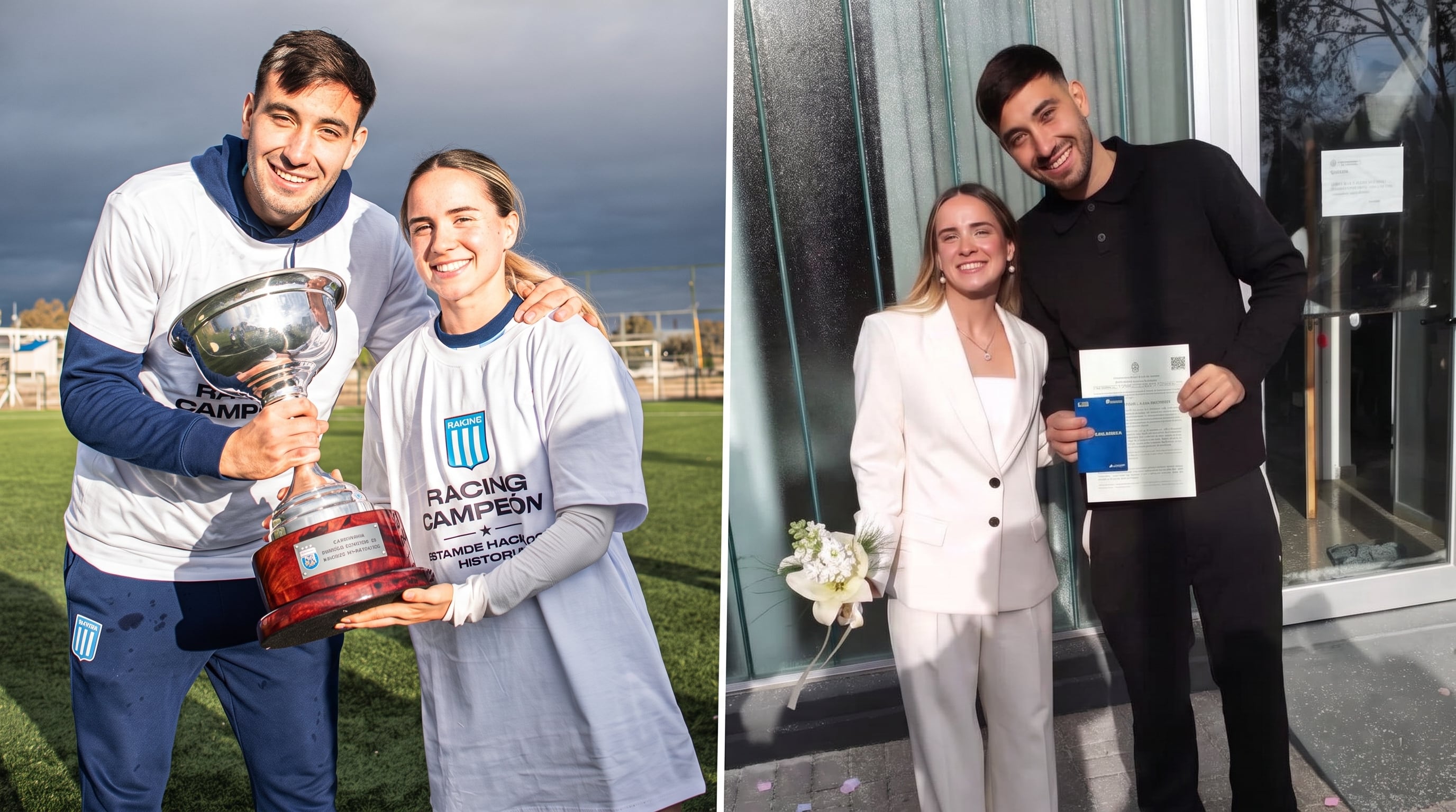 Un título memorable y un sí que lo cambió todo: la historia de amor detrás de la primera estrella de Racing en el fútbol femenino