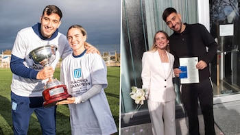 Un título memorable y un sí que lo cambió todo: la historia de amor detrás de la primera estrella de Racing en el fútbol femenino