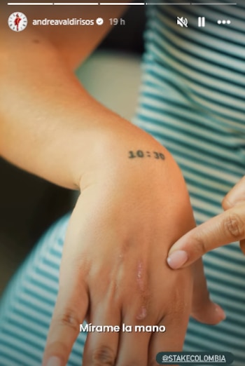 Andrea Valdiri compartió que ya