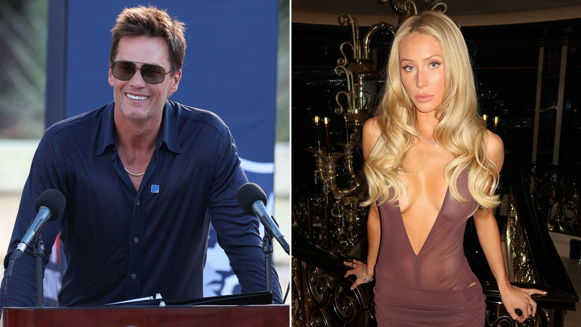 El referente de la NFL compartió una velada con la influencer