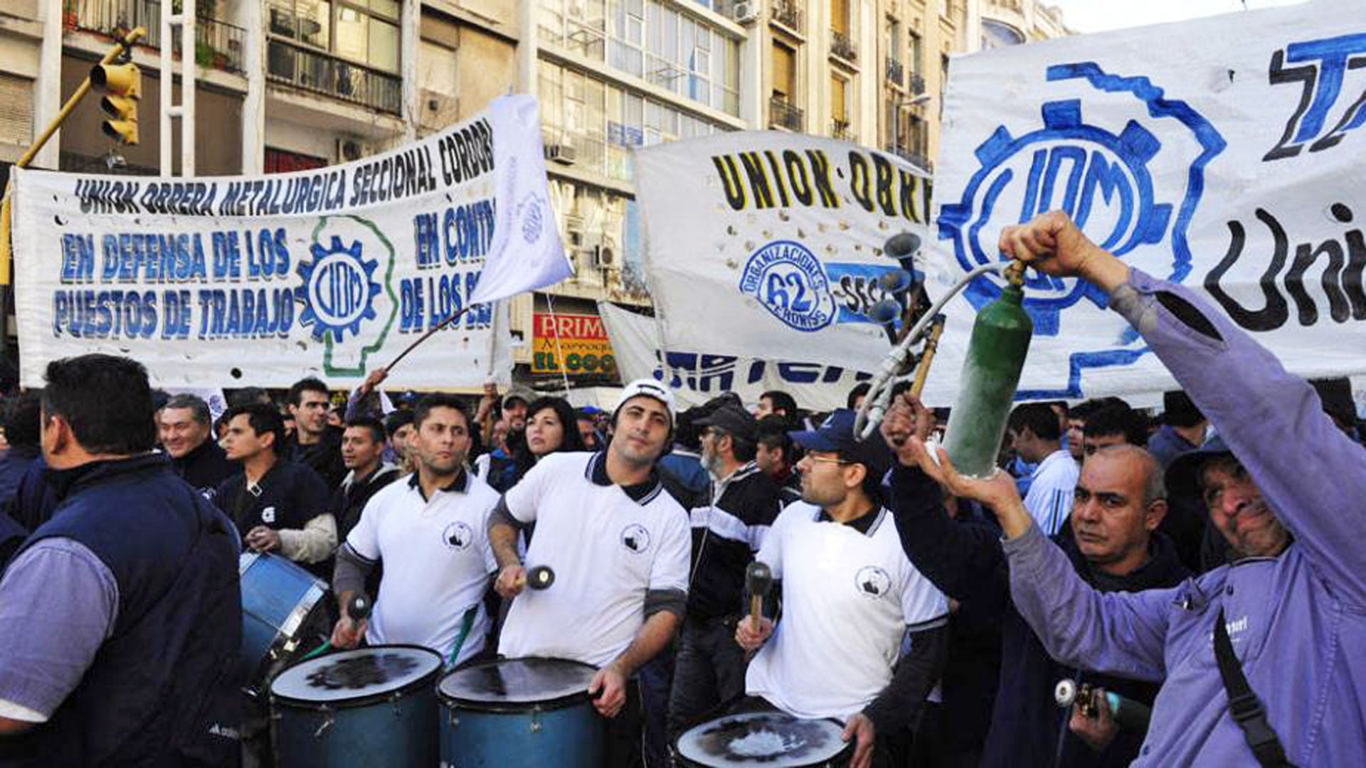 Una movilización de la UOM por reclamos salariales