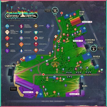 Mapa del Corona Capital 2023