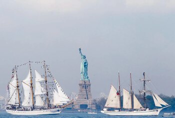 Veleros internacionales surcarán el Hudson en homenaje a los 250 años de la independencia estadounidense. Foto: sail-world.com