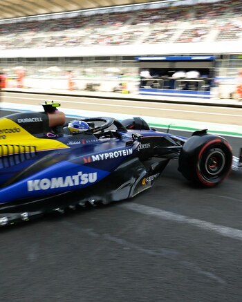 Colapinto saliendo a pista en