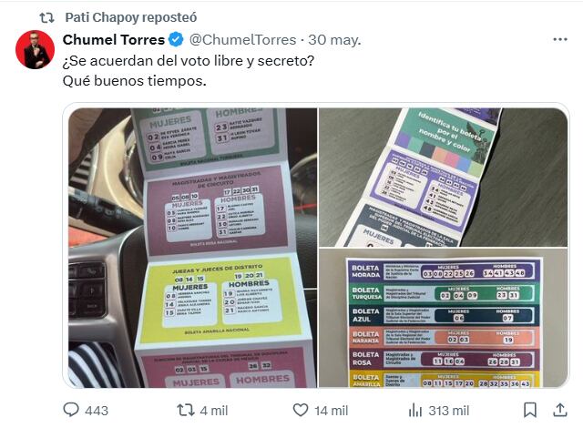 Últimos tuits de Chumel Torres se centran en cuestionamientos al uso de acordeones y artículos noticiosos. (Foto: Captura de pantalla, X)