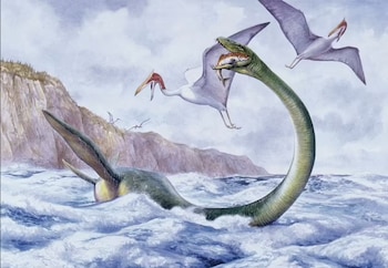 Los antiguos monstruos marinos con cuellos largos tuvieron que desarrollar grandes cuerpos para gobernar los océanos de la Tierra hace unos 200 millones de años, según un estudio