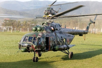 Helicóptero Mi-171 del Ejército del