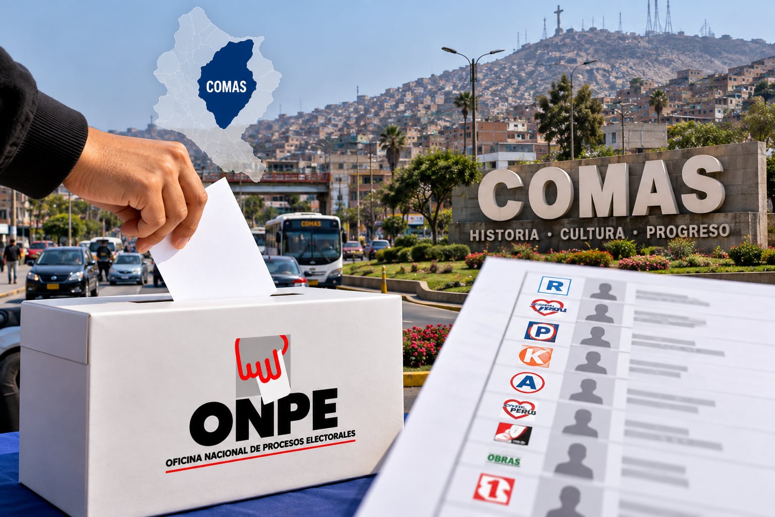 Elecciones municipales 2026: así va la intención de voto para la alcaldía de Comas, según encuesta de CPI